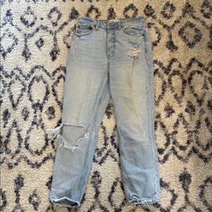 Abercrombie & Fitch curve love “the mom” high rise jeans size 25, skinny cut
